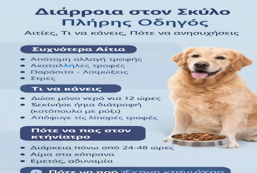Διάρροια στον σκύλο Τι να κάνεις άμεσα και πότε να ανησυχήσεις