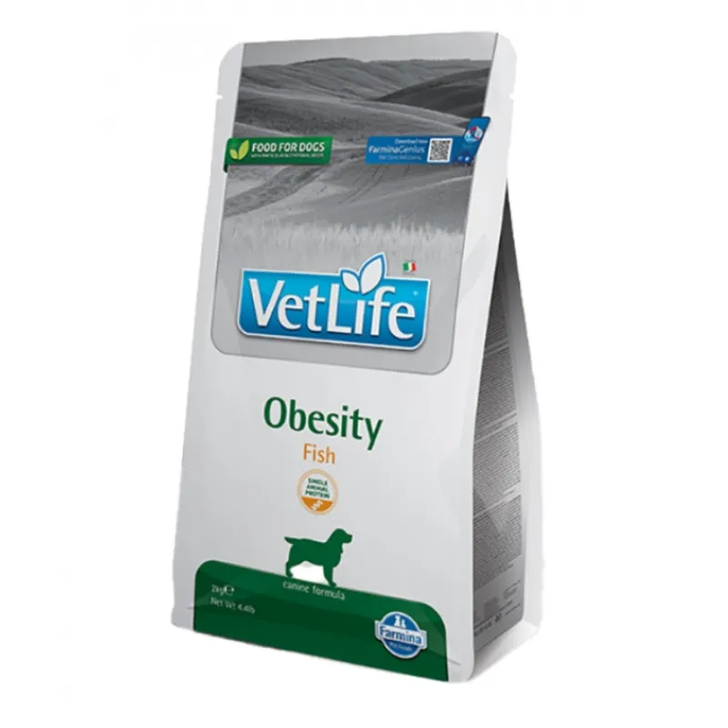 Farmina Vetlife Dog Obesity με Ψάρι 12kg